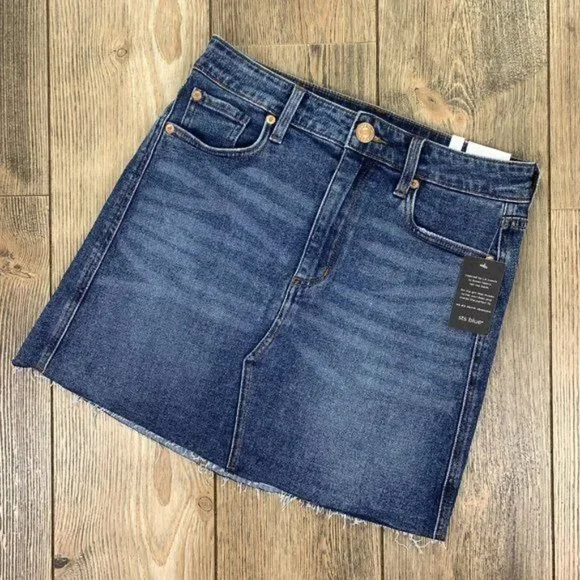 SOLD! STS Blue Emily Raw Hem Denim Mini Skirt - Picture 9 of 9